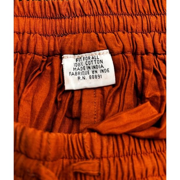 Her Style Boutique Rust Cotton Maxi Skirt Full Sweep Boho Skirt Festival Vibes O - Picture 4 of 5